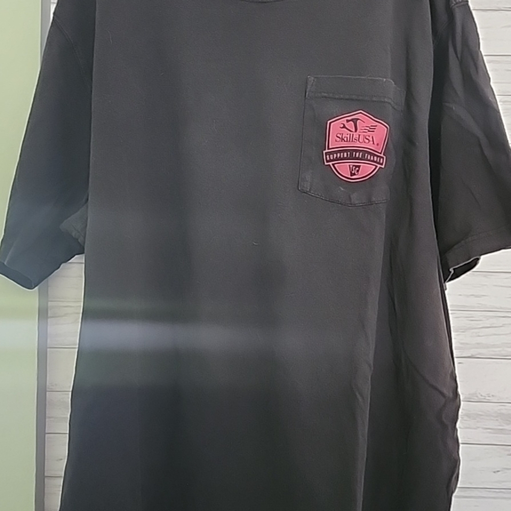 Carhartt Black T-Shirt with Red Logo